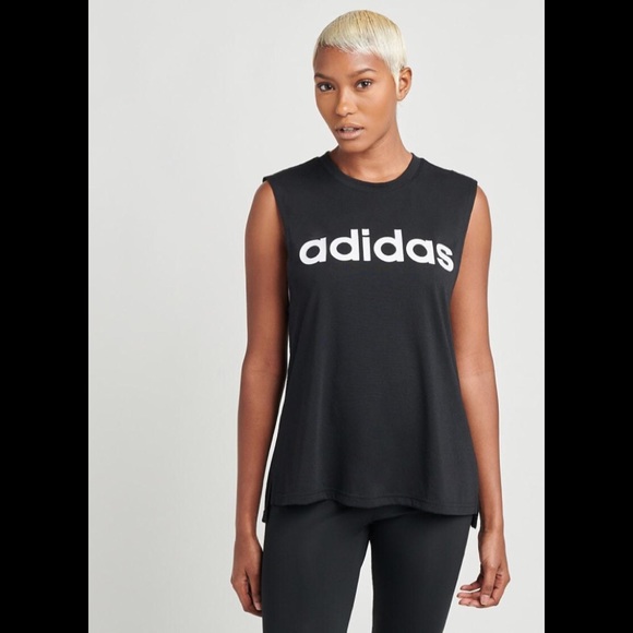 adidas Tops - Adidas Women’s LIN SOL Tank in Black